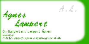 agnes lampert business card